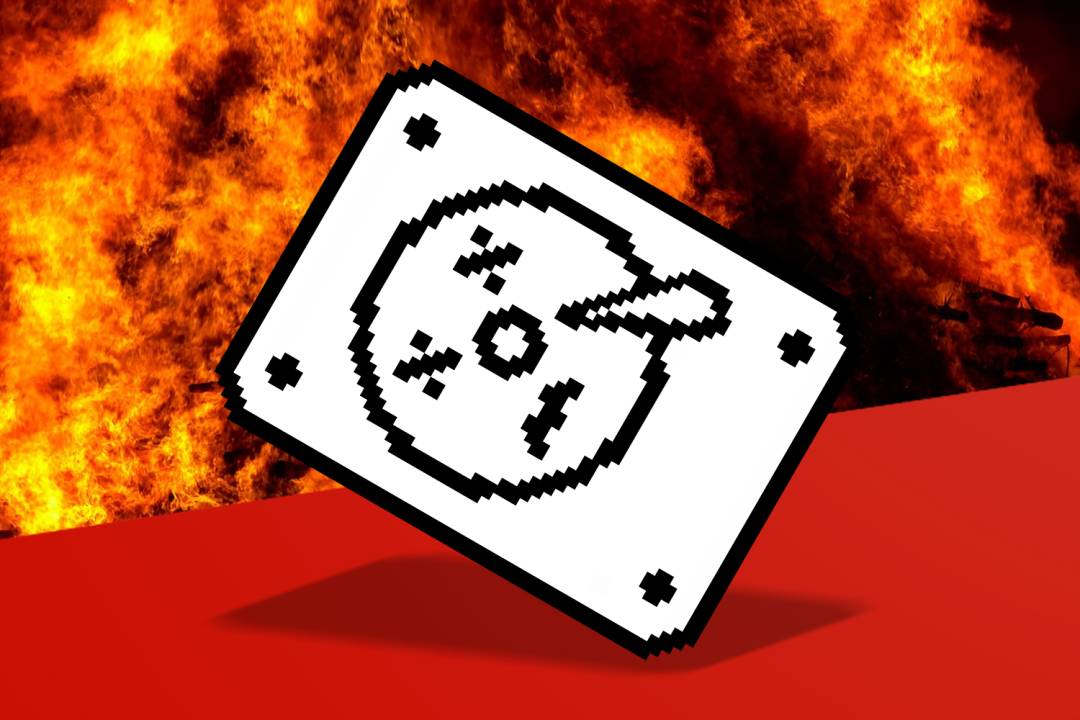 Dead hard drive about to burn