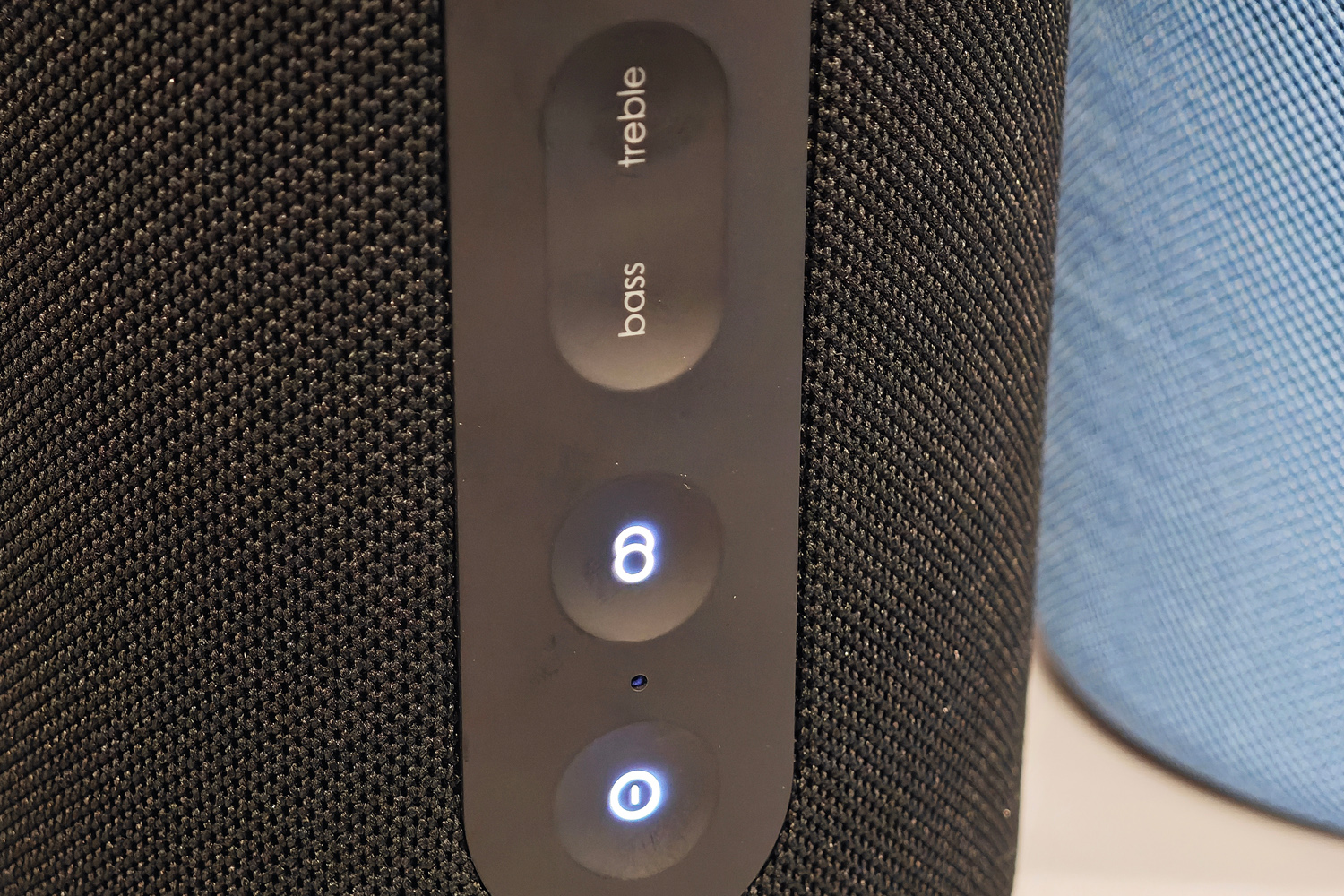 Loewe We Hear KM speaker hands-on bass controls