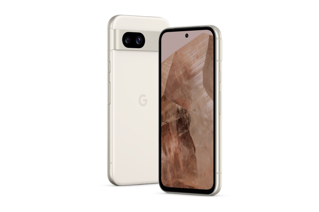 Google Pixel 8a on white background