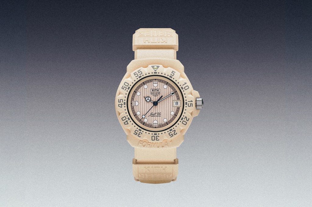 Beige TAG Heuer Formula 1 | Kith on grey gradient background