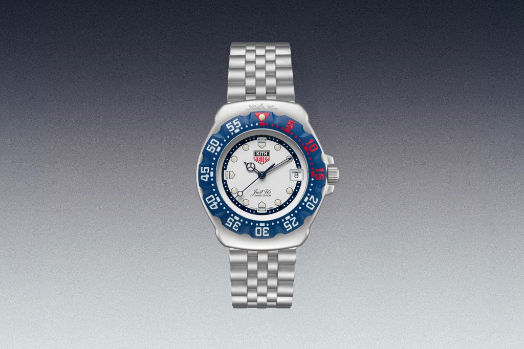 Blue Steel TAG Heuer Formula 1 | Kith on grey gradient background