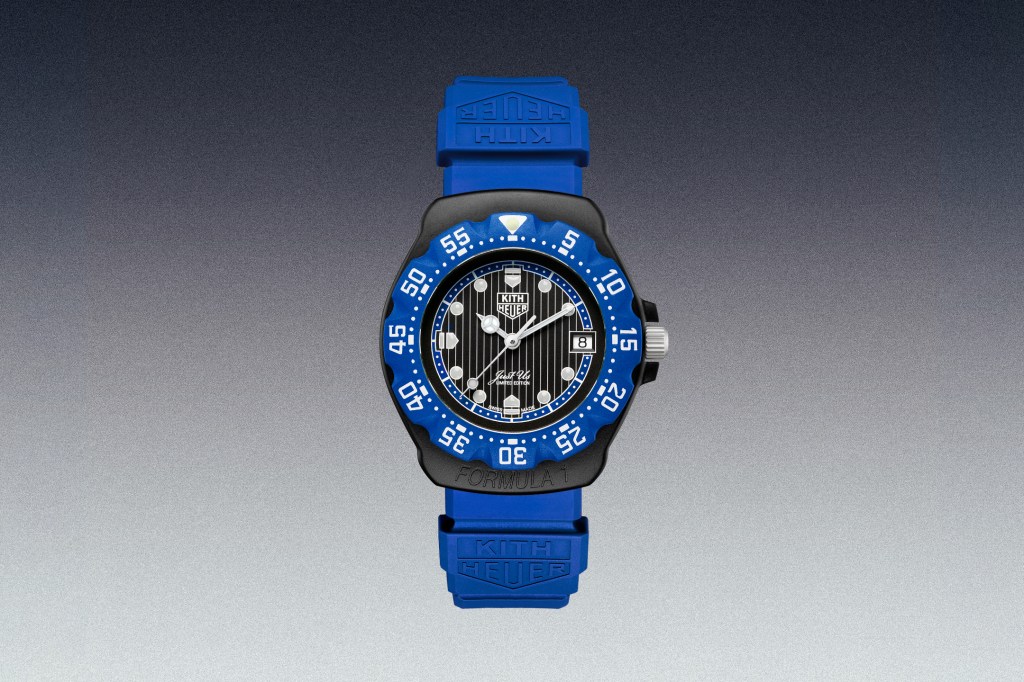 Blue TAG Heuer Formula 1 | Kith on grey gradient background