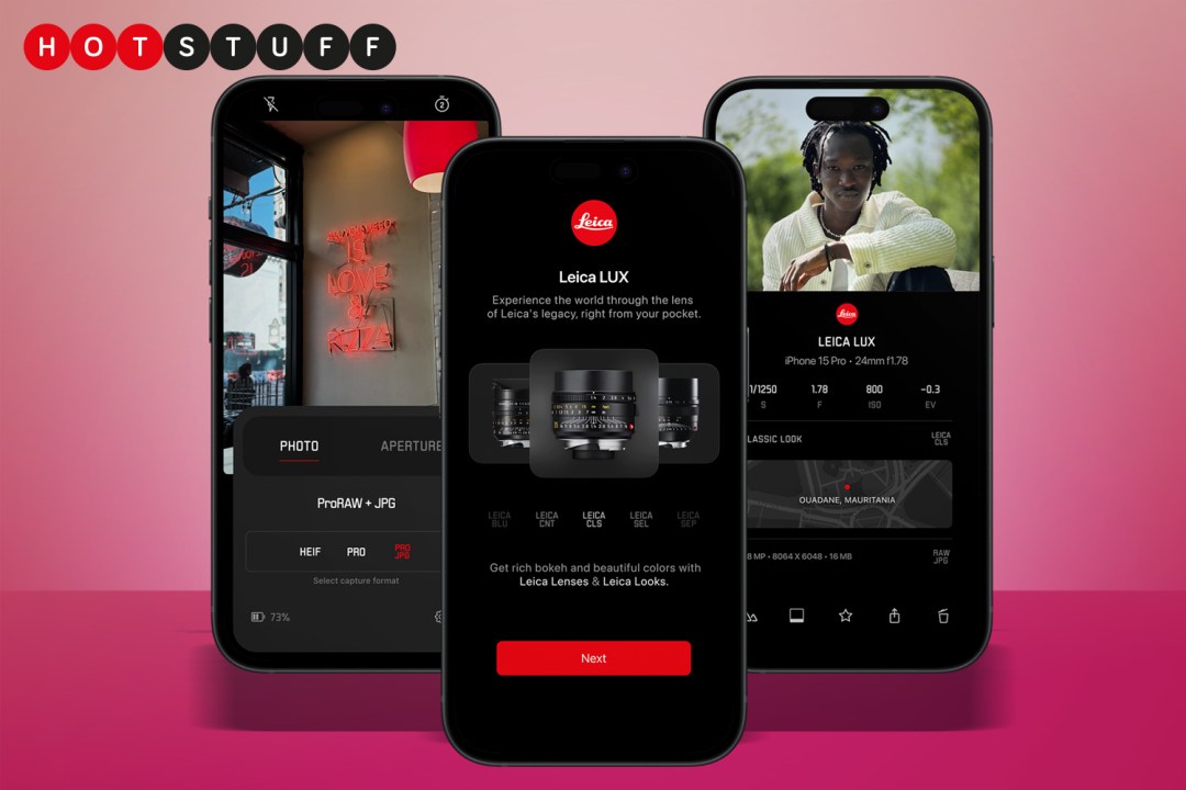 Leica Lux iPhone app hot stuff lead