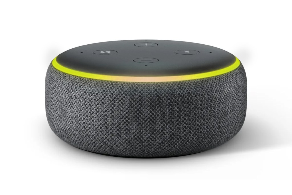 Alexa gadget with annoying yellow light