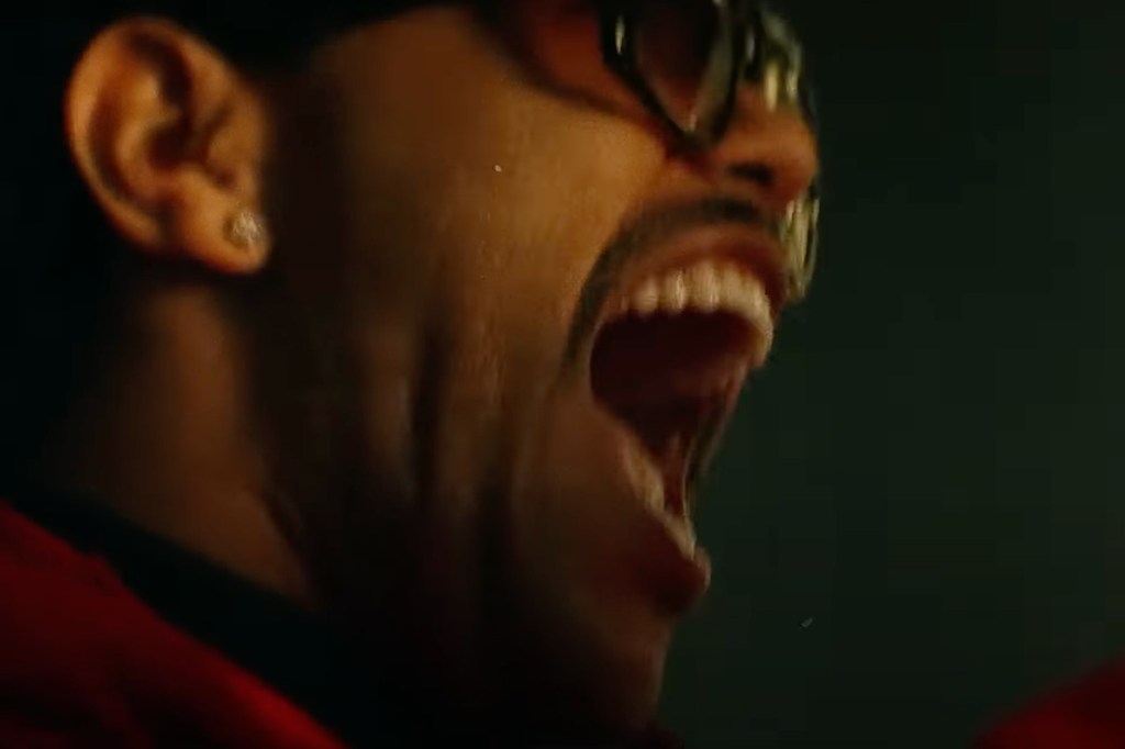 The Weeknd blinding lights video still