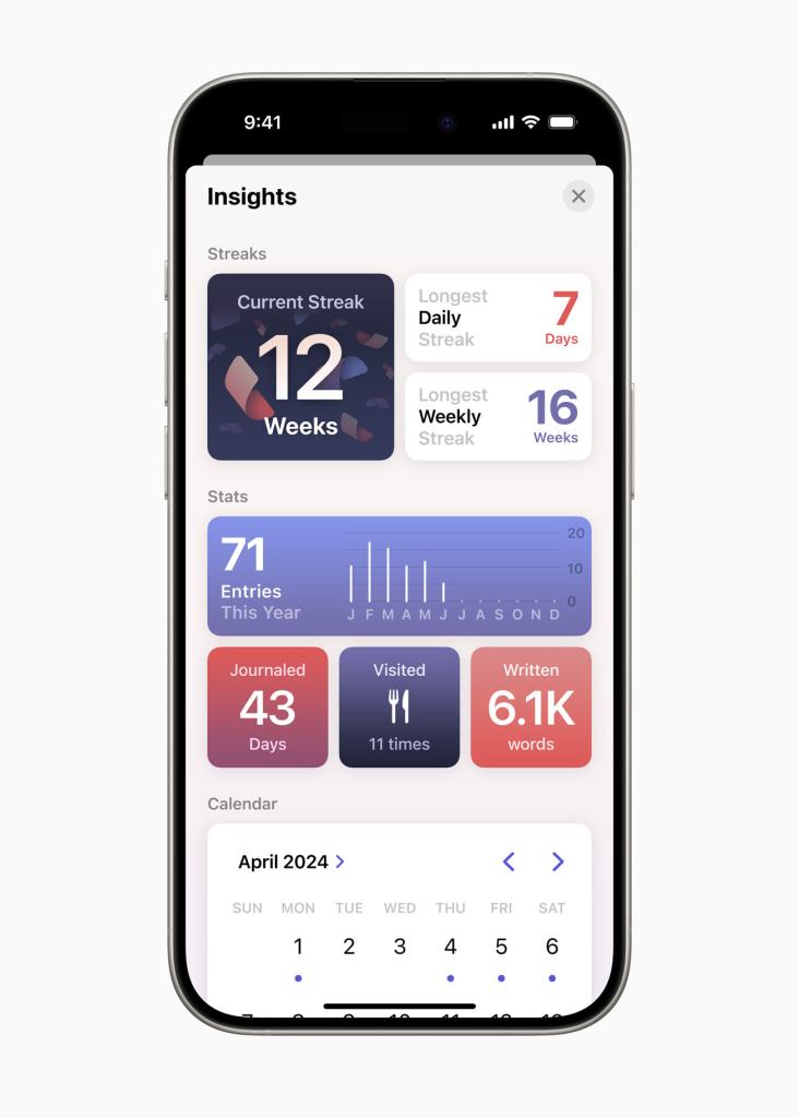 iOS 18 Journal