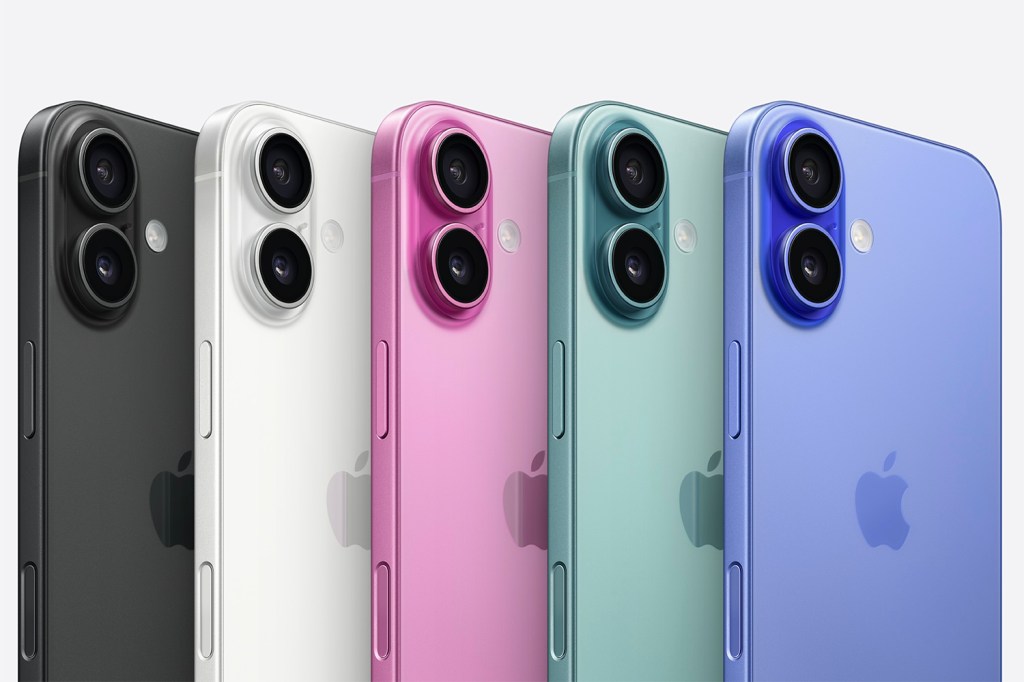 Apple iPhone 16 lineup rear