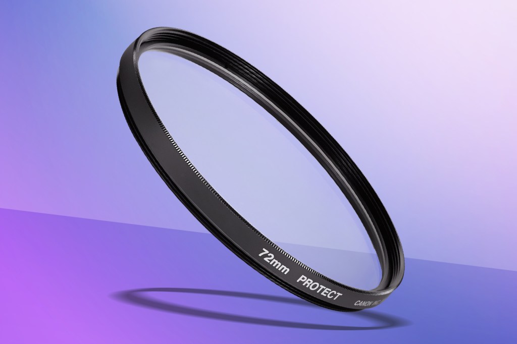 Camera maintenance lens filter