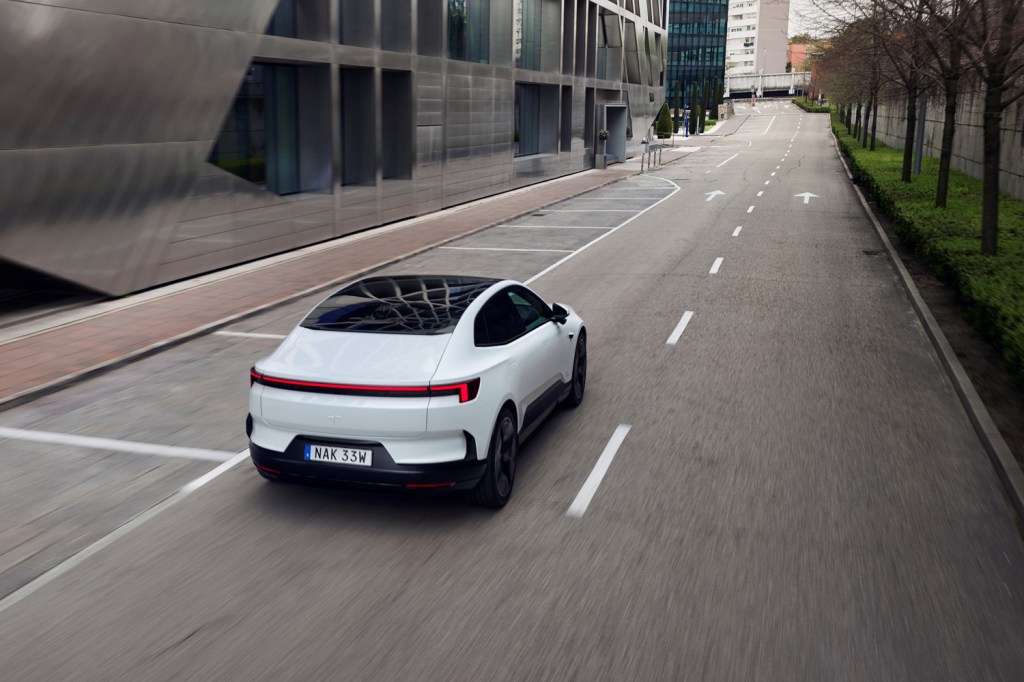Polestar 4 review tracking city rear