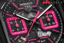 The TAG Heuer Monaco is going pink for the Las Vegas Grand Prix