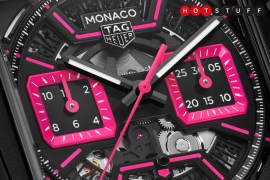 The TAG Heuer Monaco is going pink for the Las Vegas Grand Prix