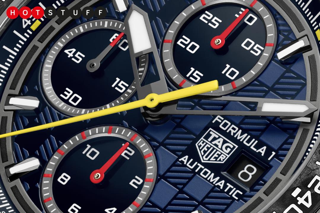 TAG Heuer Carrera Formula 1 Chronograph dial close up