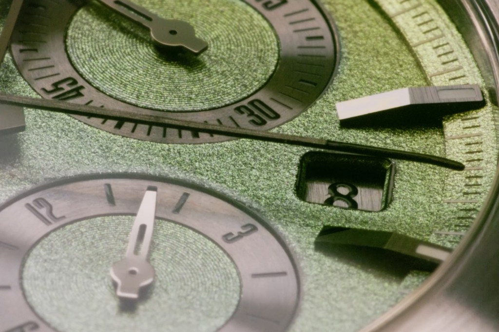 Girard-Perregaux Laureato Chronograph Aston Martin Edition dial close up