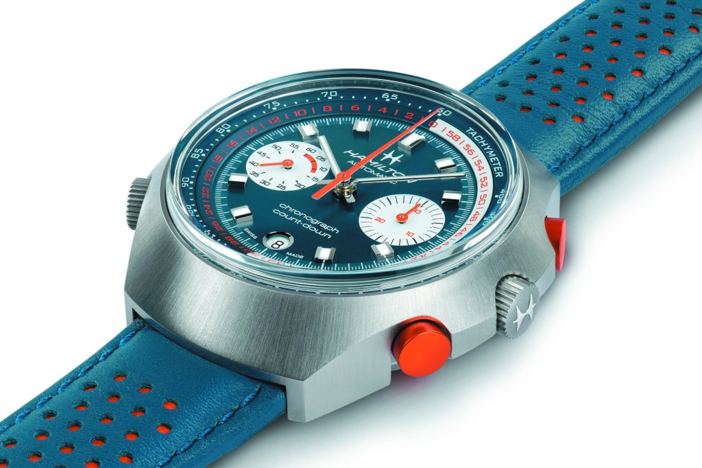 Hamilton Chrono Matic on white background