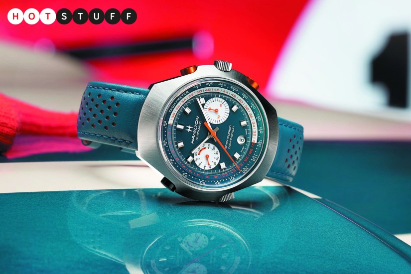 Hamilton’s new retro Chrono looks beautiful in blue, and it’s almost perfect