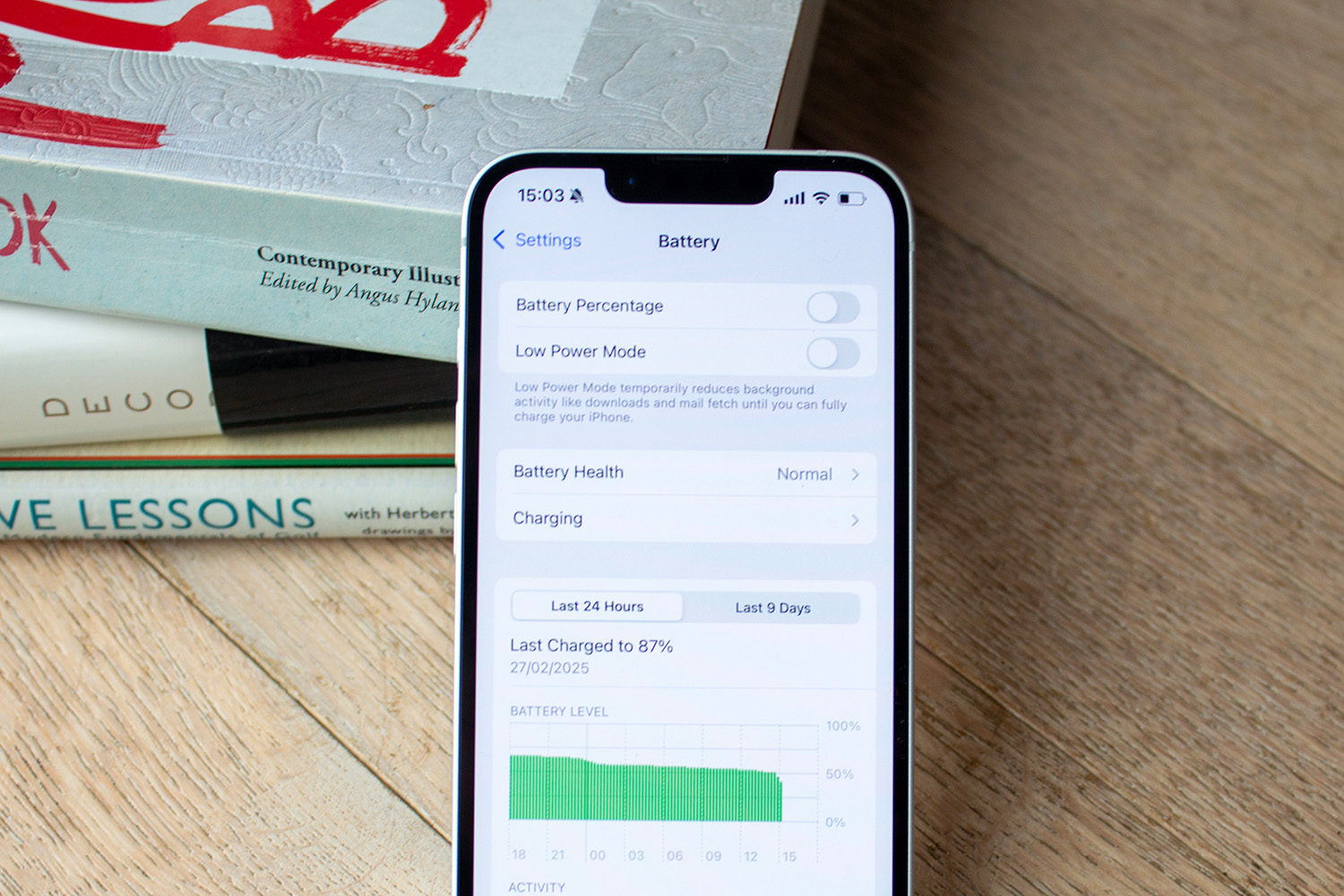 Apple iPhone 16e - battery stats