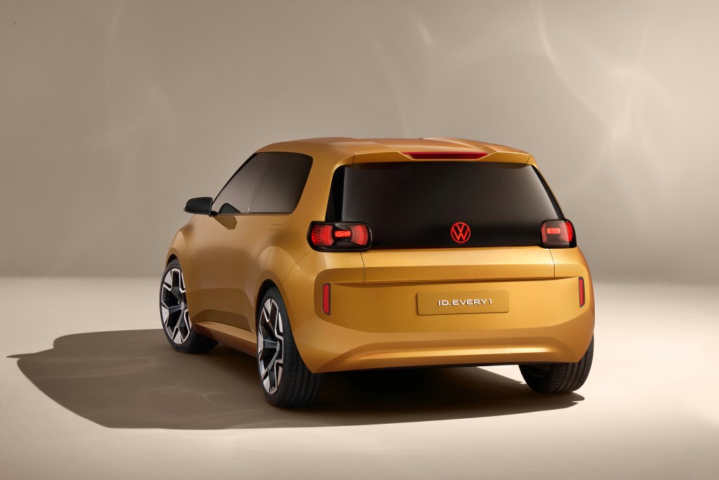 Rear of VW ID.EVERY1 affordable electric car