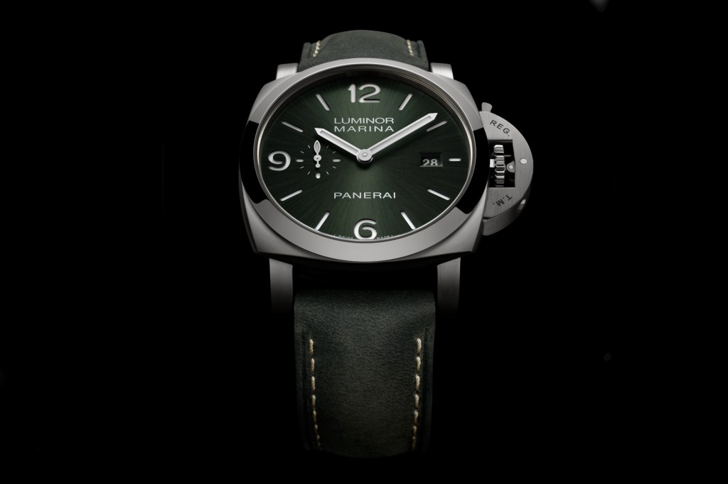 Panerai Luminor Marina Collection on black background