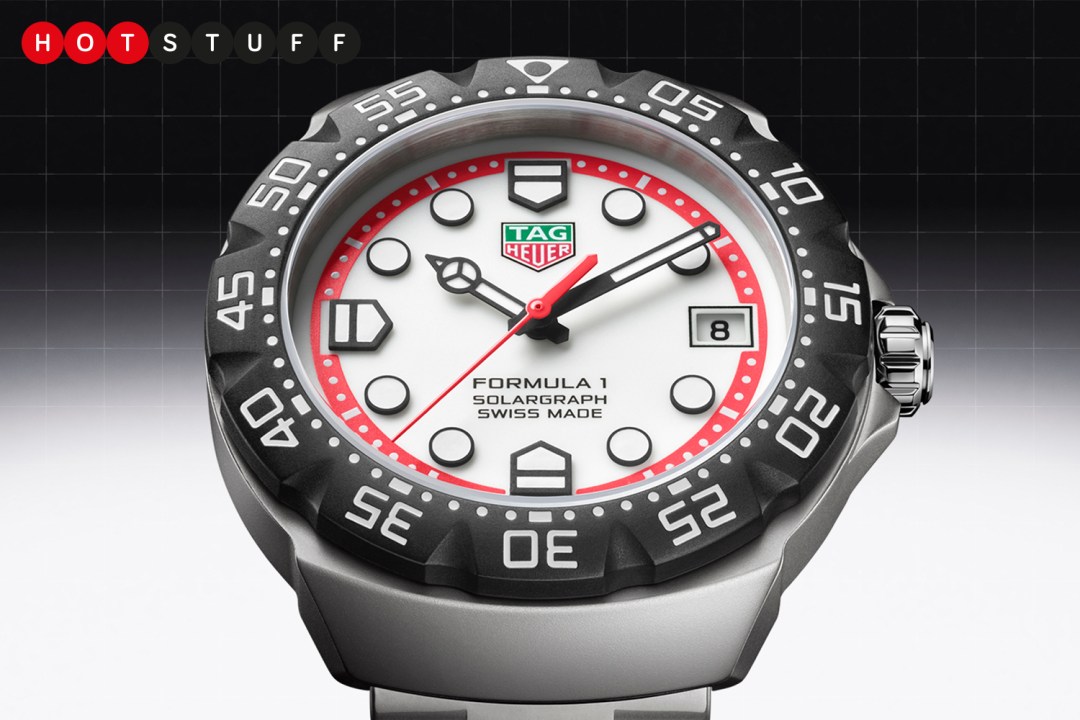 TAG Heuer Forumla 1 Solargraph on black and white background