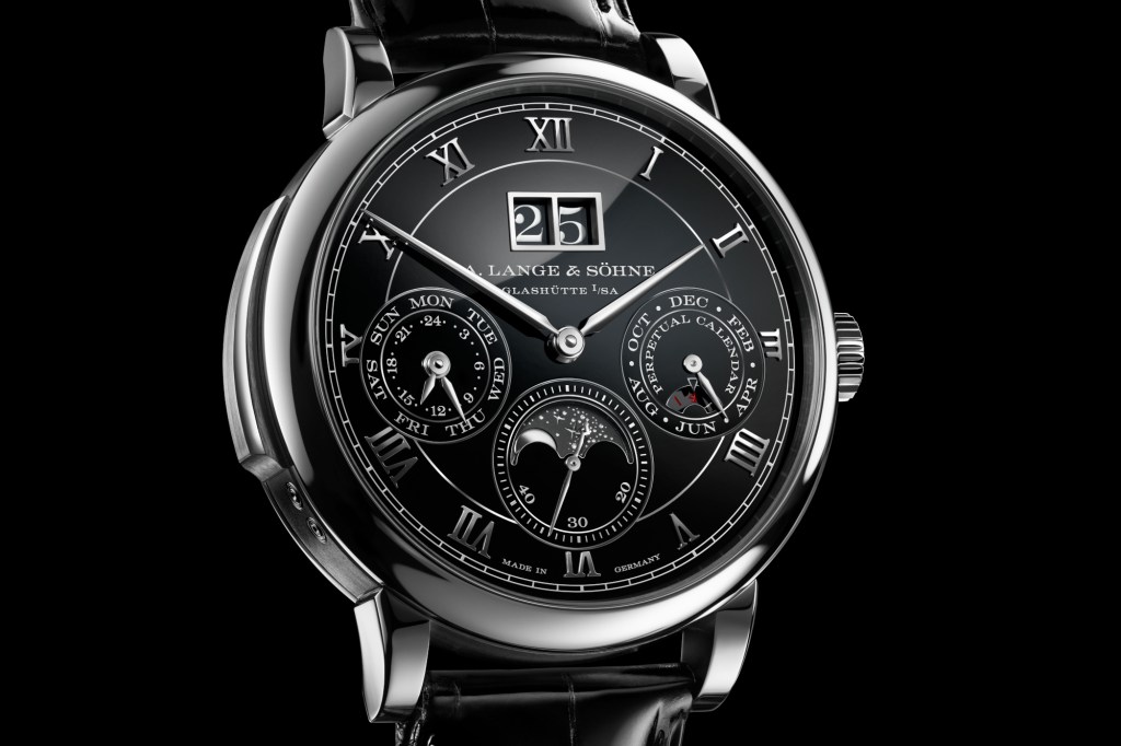 A. Lange & Söhne’s Minute Repeater Perpetual on black background