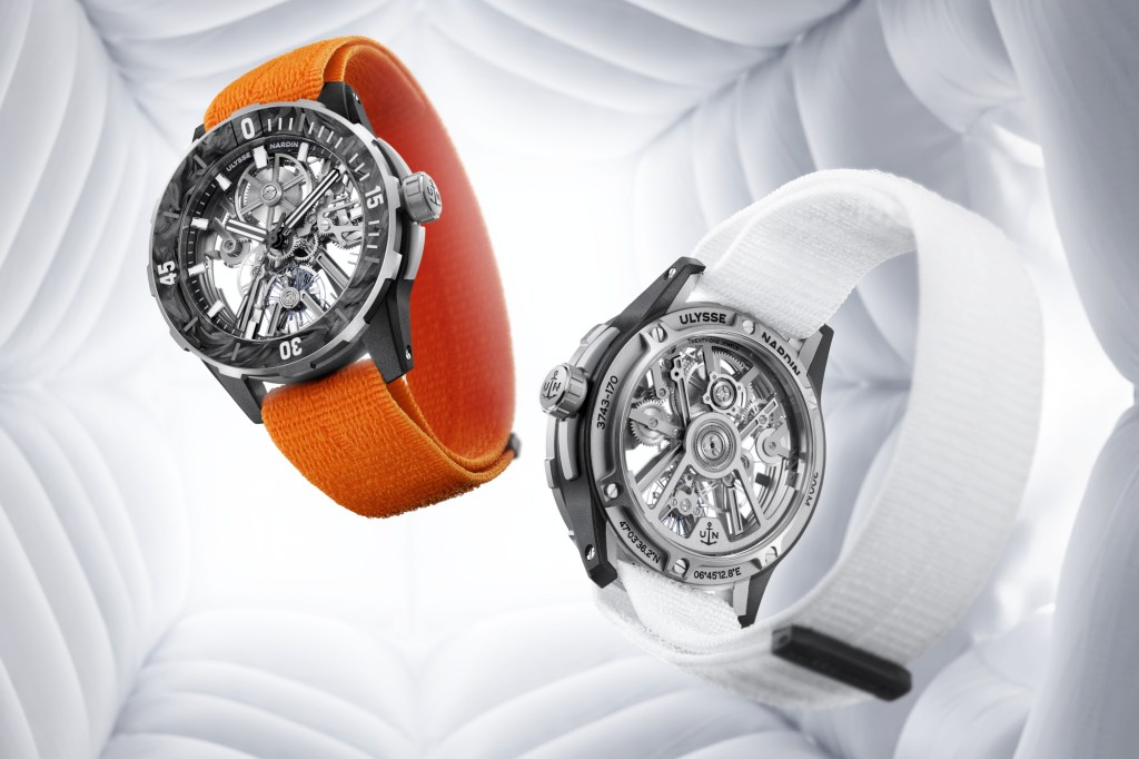 Ulysse Nardin Diver [AIR] on white parachute background