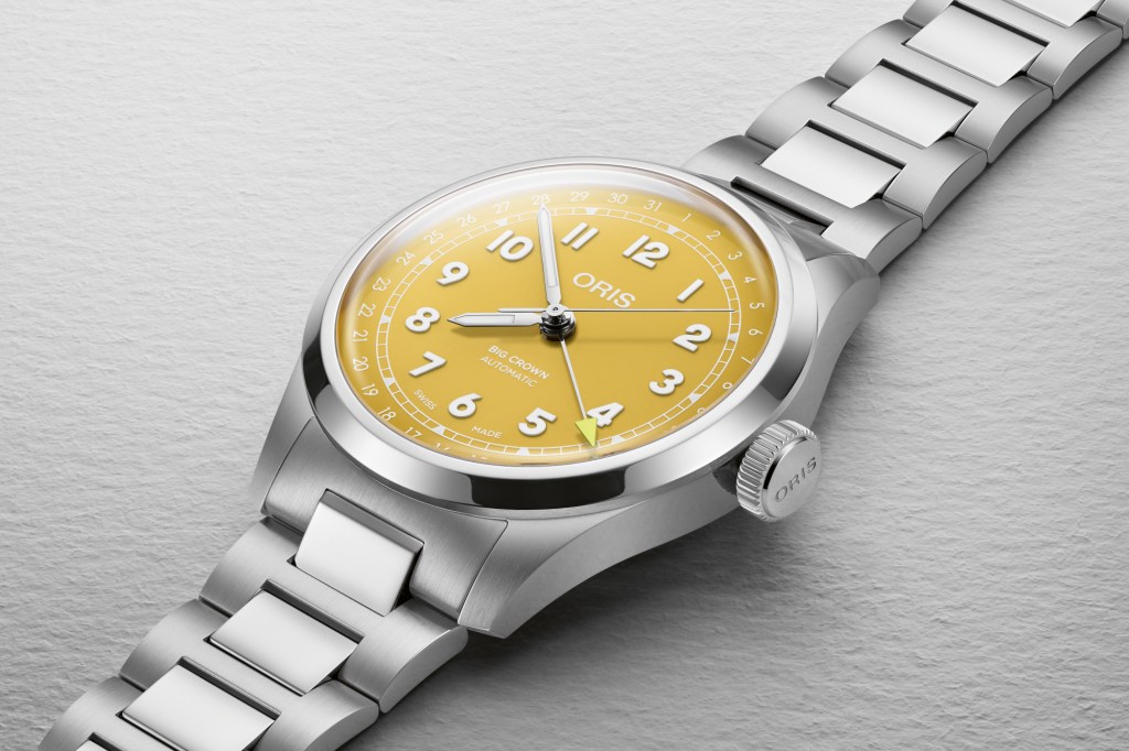 Oris Big Crown Pointer Date with yellow dial