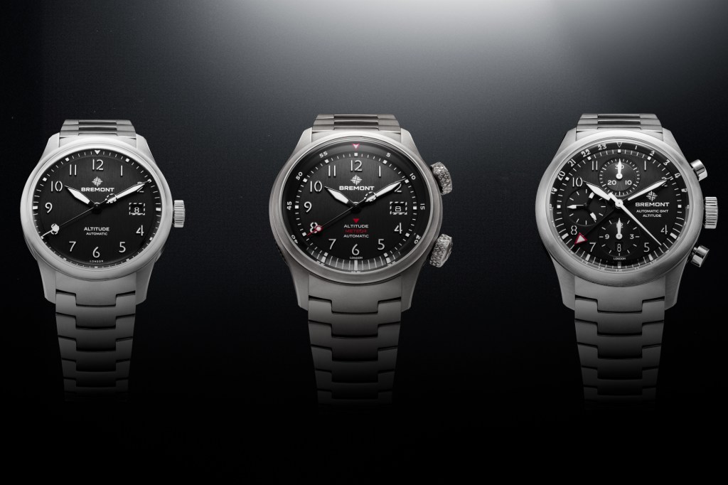 Bremont Altitude Collection on a black background