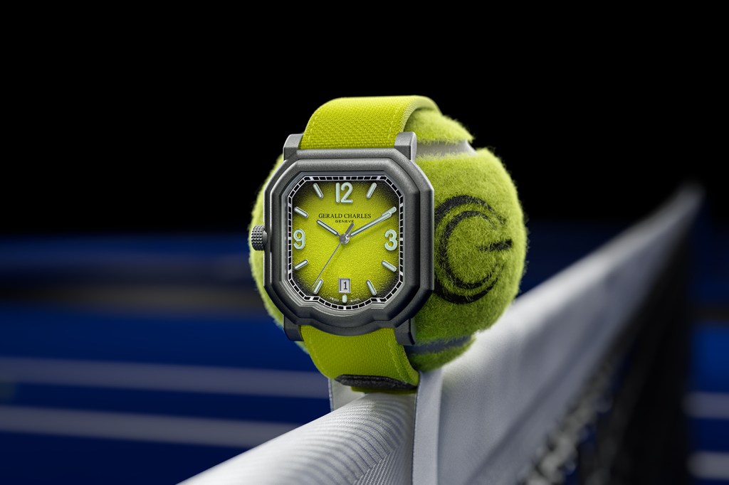 Gerald Charles Maestro GC Sport Tennis on a tennis ball