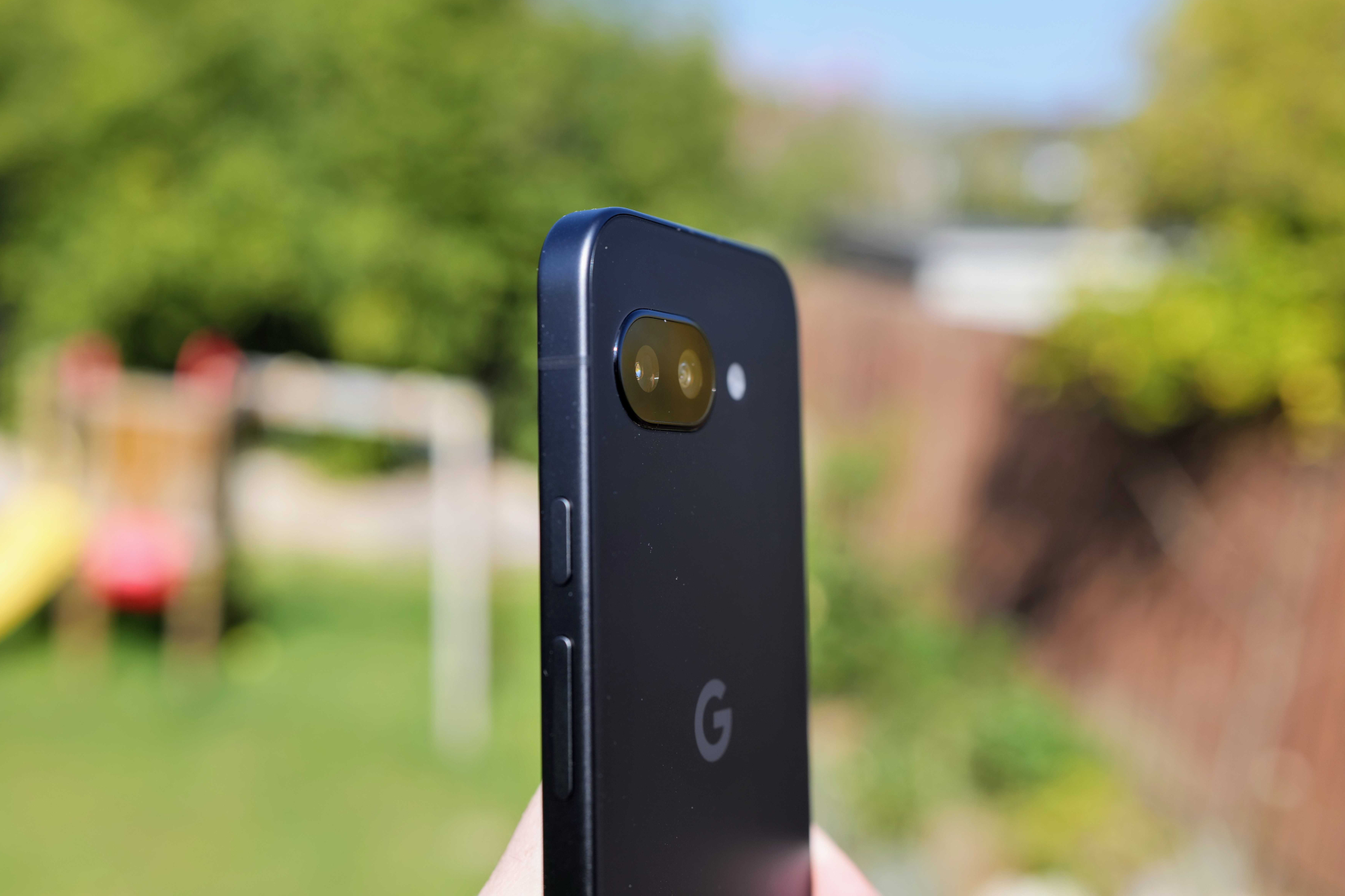 Google Pixel 9a in hand