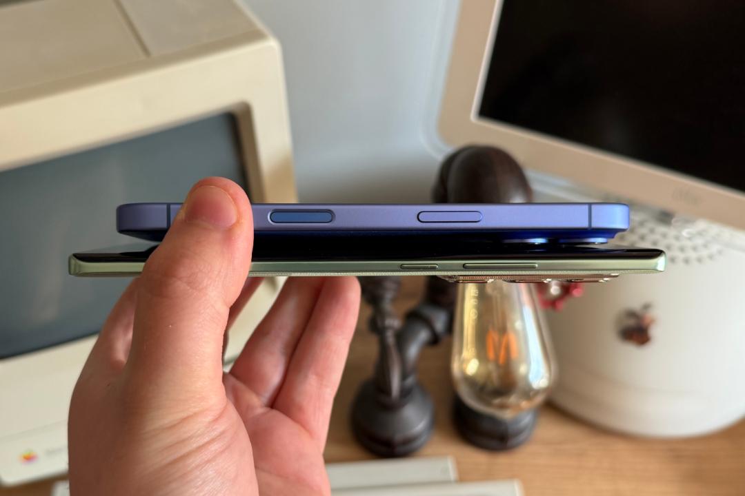 Infinix Hot 50 Pro+ next to iPhone 16