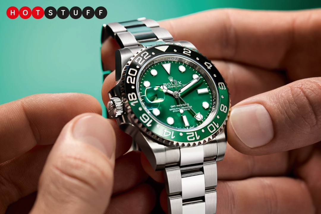 Rolex GMT Master II White Gold in hand