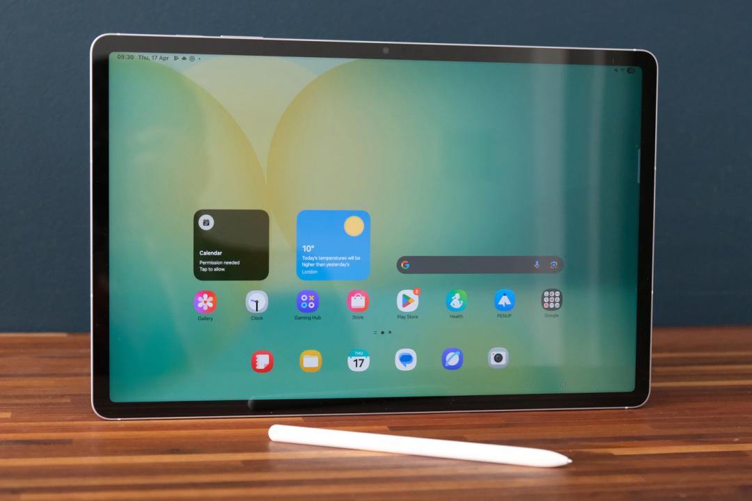 Samsung Galaxy Tab S10 FE plus review homescreen
