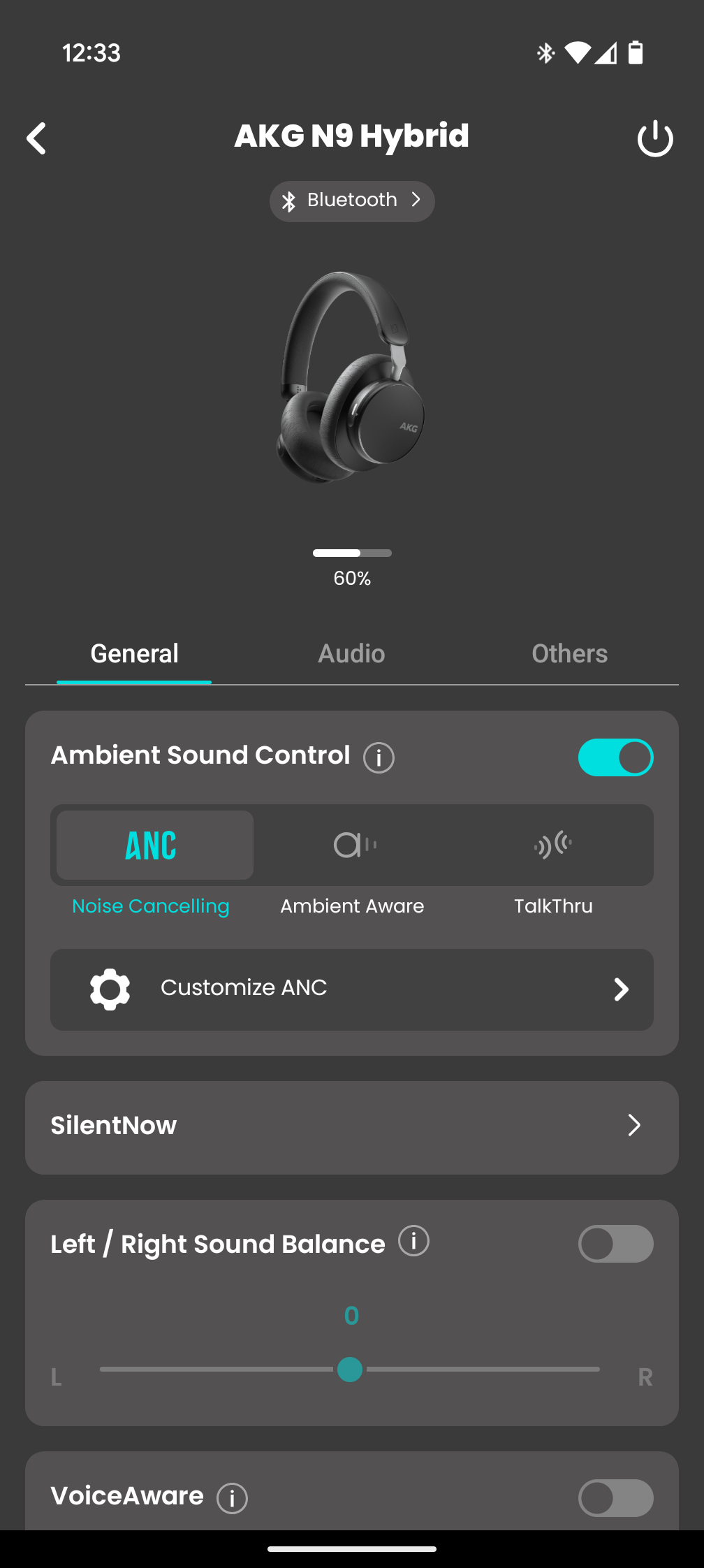 AKG N9 app home