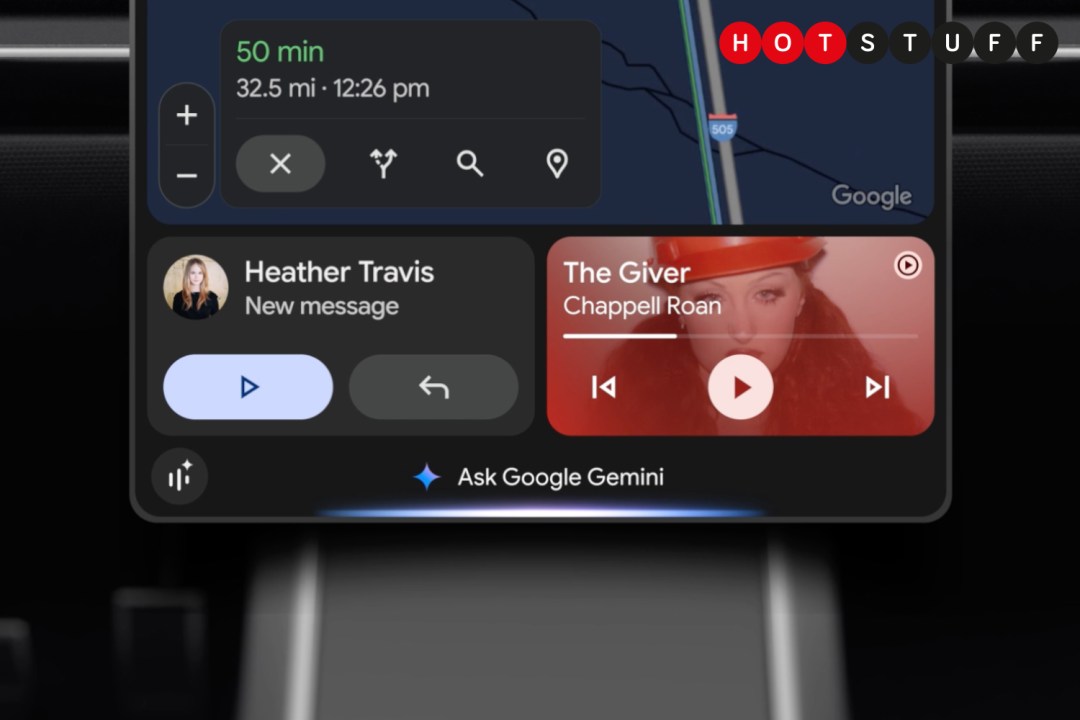 Android Auto Google Gemini on car display