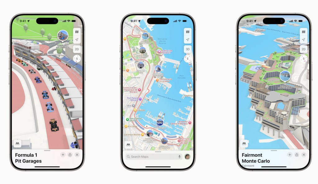 Apple Maps F1 Monaco
