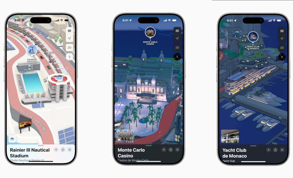 Apple Maps F1 Monaco