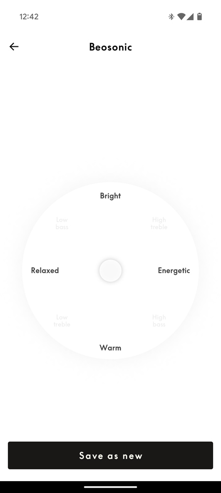 Bang Olufsen Beosound app EQ