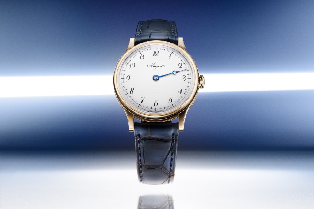 Breguet on blue and white background