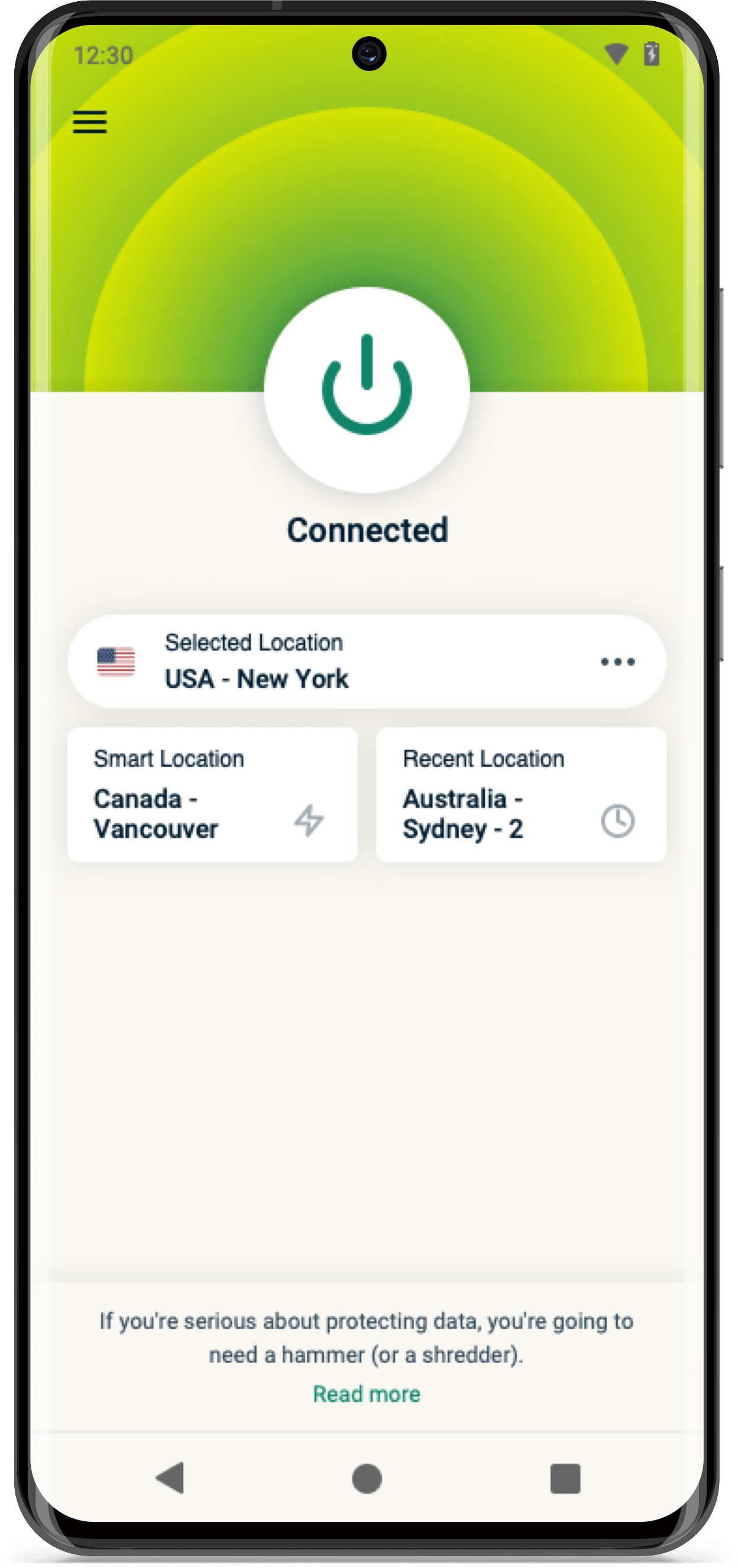 VPN on a phone