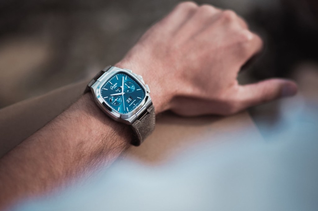 Glashuette Original on wrist