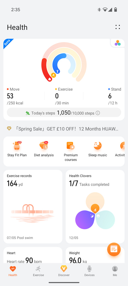 Huawei Watch 5 review app home
