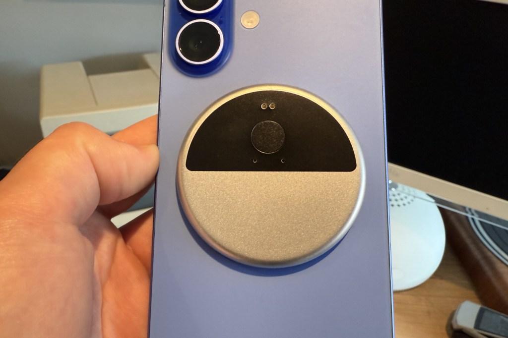InnAIO Translator on the back of an iPhone