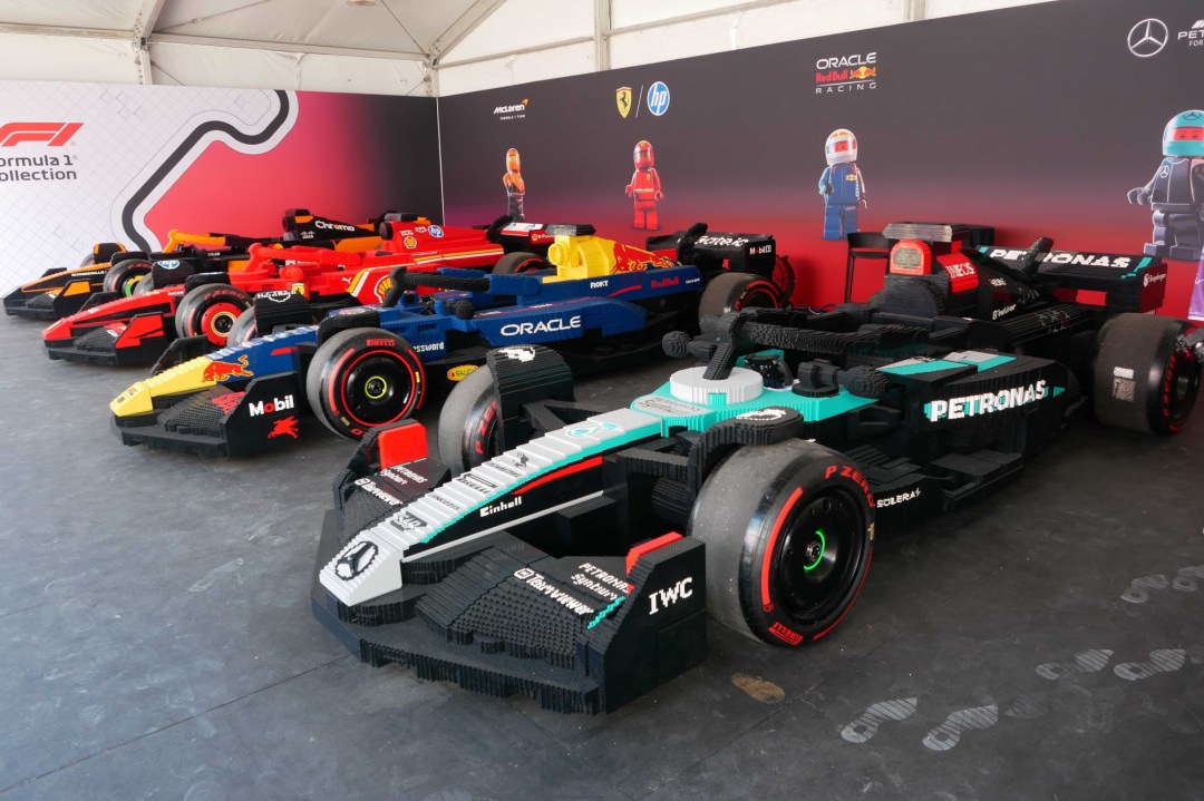 I got a behind the scenes look at Lego’s fully drivable, life-sized F1 car collection