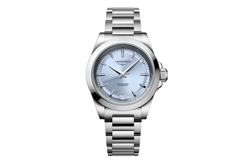 Longines Conquest 34mm on white background