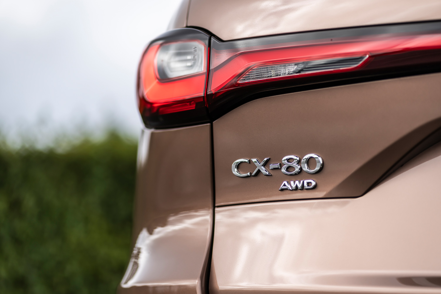 Mazda CX-80 review rear badge
