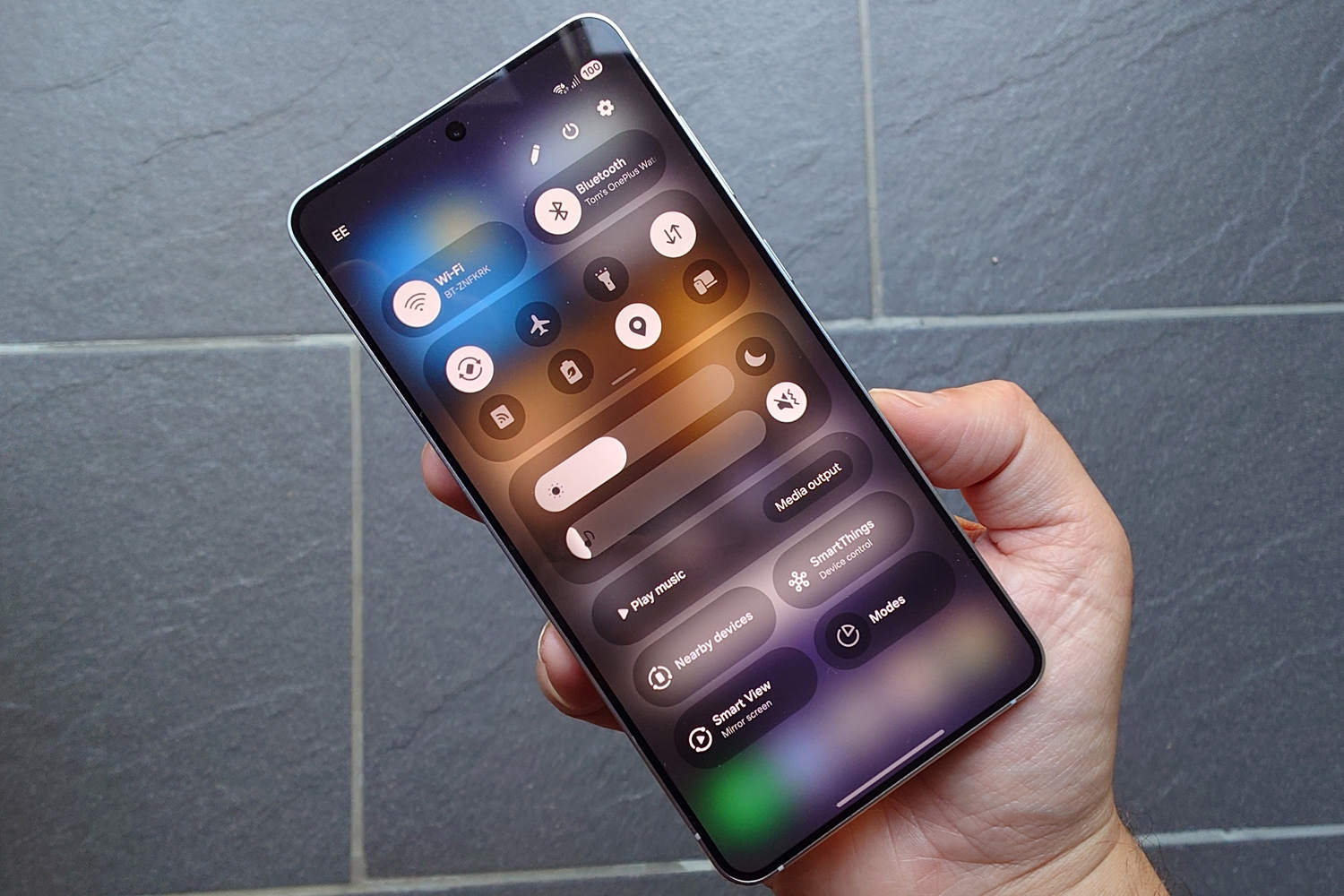 Samsung Galaxy S25 Edge quick settings