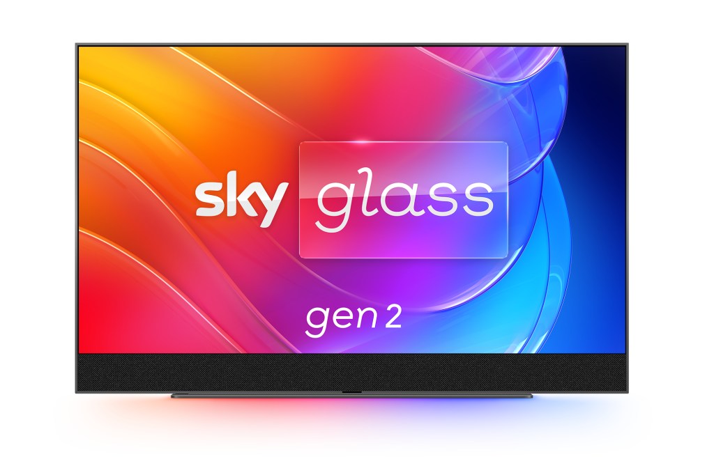 Sky Glass 2 on white background