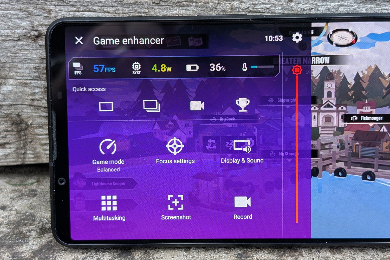Sony Xperia 1 VII review gaming settings
