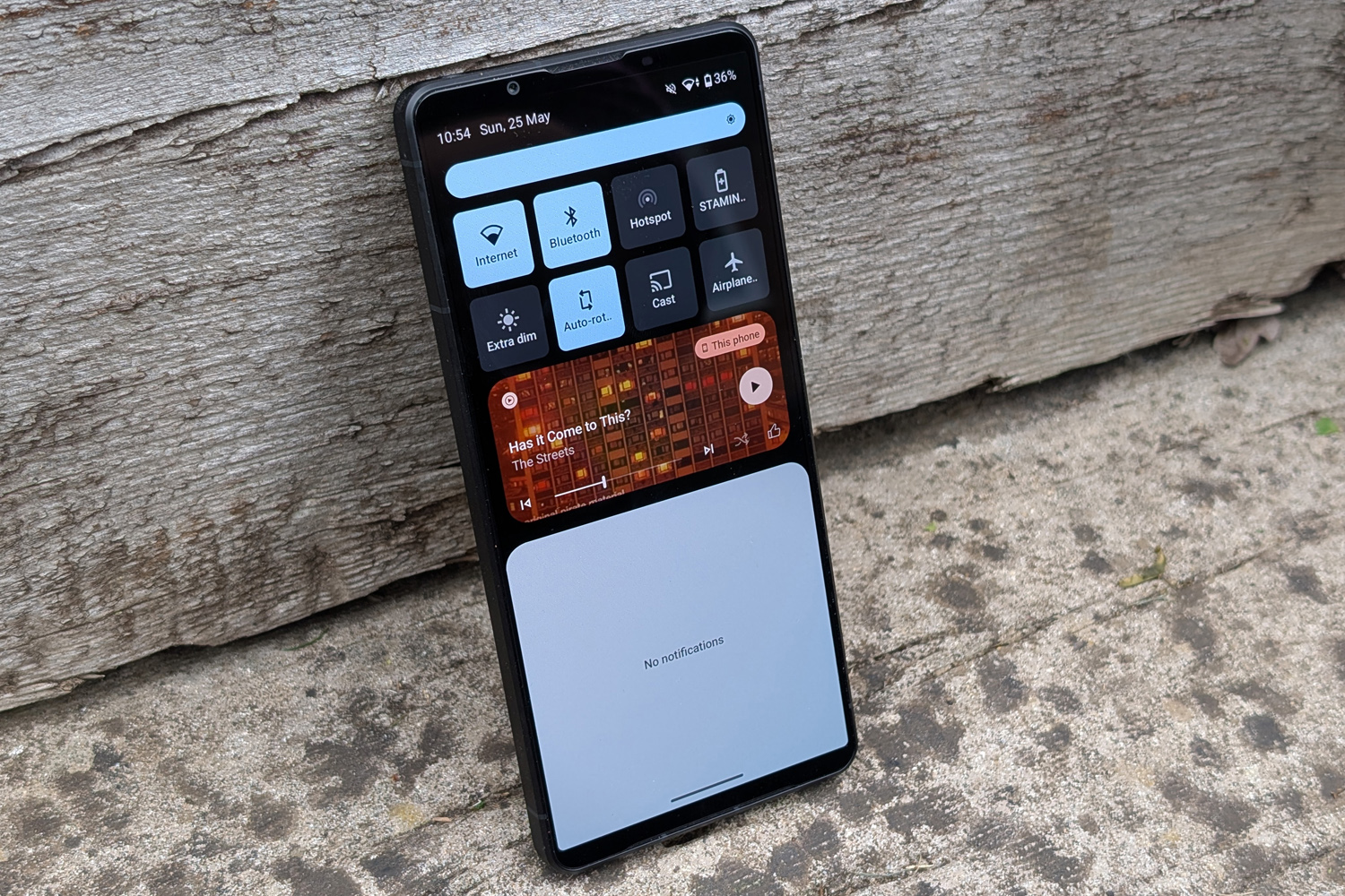 Sony Xperia 1 VII review quick settings