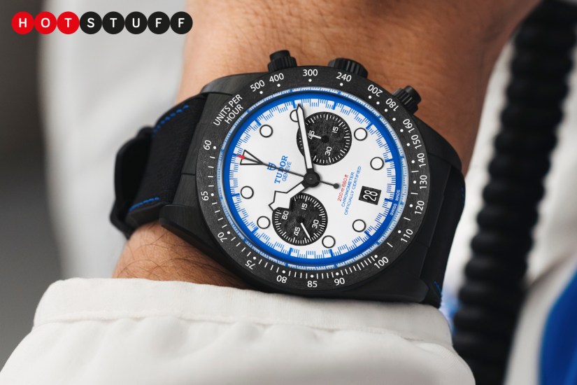 The Tudor Black Bay Chrono Carbon 25 is a sporty watch made for F1